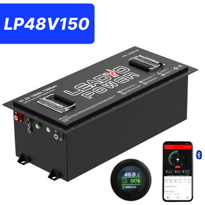 Mua 48V 150Ah 250Amp 51.2V Bluetooth LiFePO4 Lithium Golf Cart pin với LCD tròn, 5 năm bảo hành sản xuất trực tuyến
