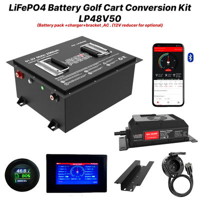 48V 50Ah 51.2V2 150Amp LiFePO4 Golf Cart Battery Conversion Kit, Bảo hành 5 năm