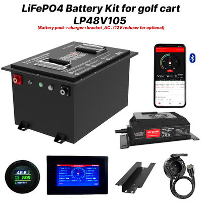 Bộ pin xe golf LiFePO4 51.2V 105Ah 48V